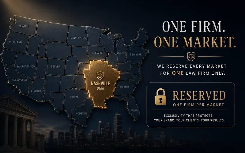 A spot built with a real attorney and a clearly labeled dramatized scene
